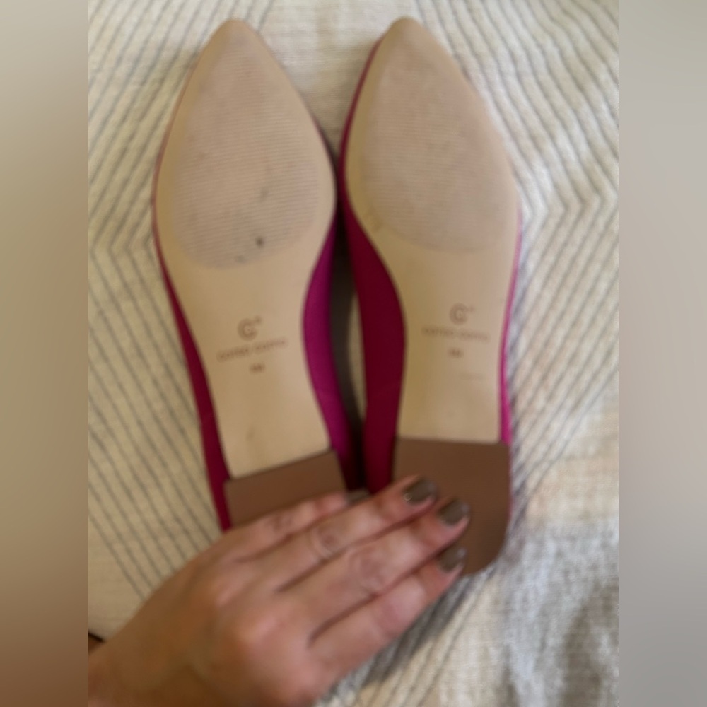 Corso Como Julia Knit Flat Shoes Stretch Leather Insole Pointed Toe Size 8 - Picture 8 of 8